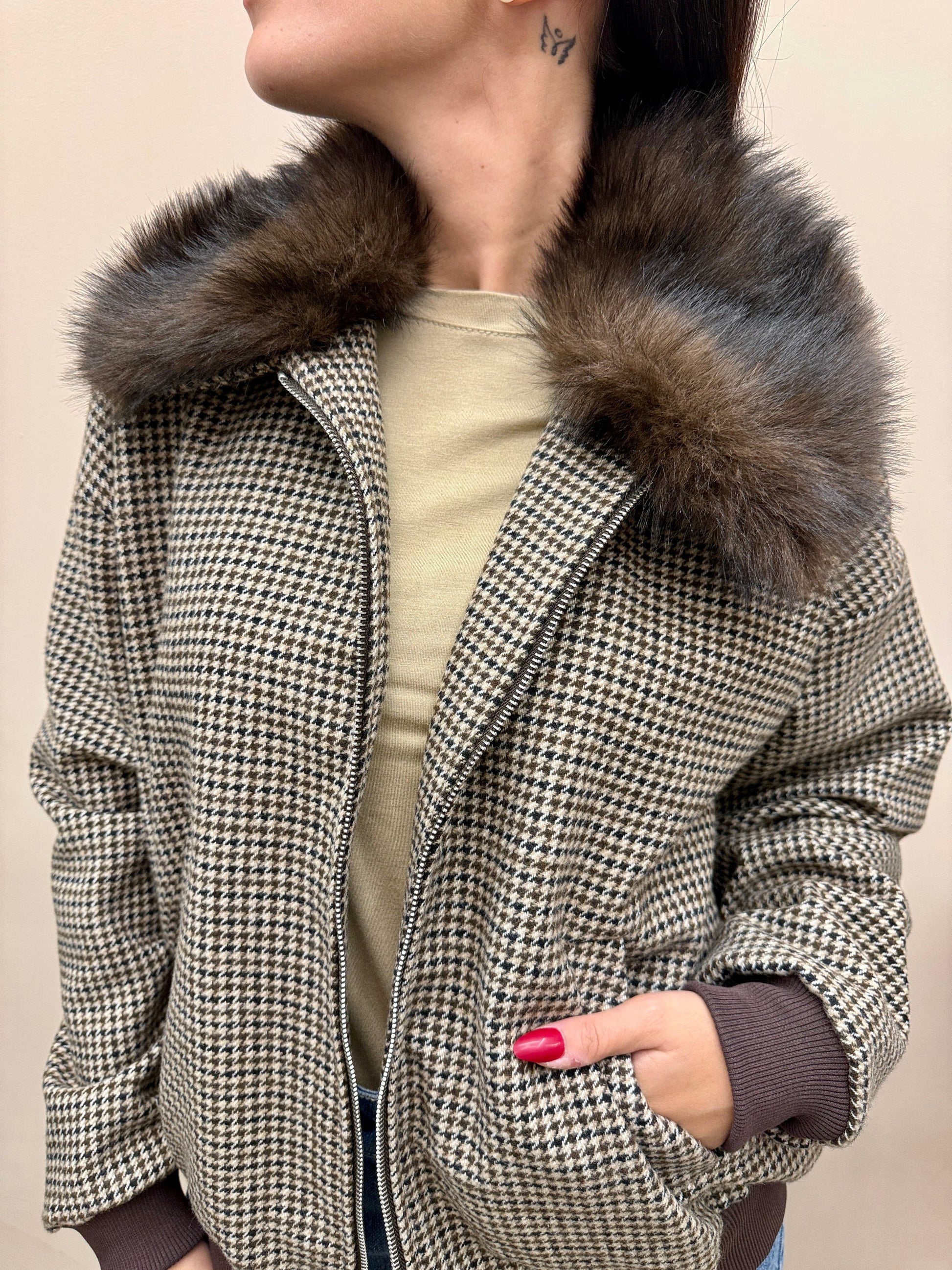 Bomber pied de poule - MORO