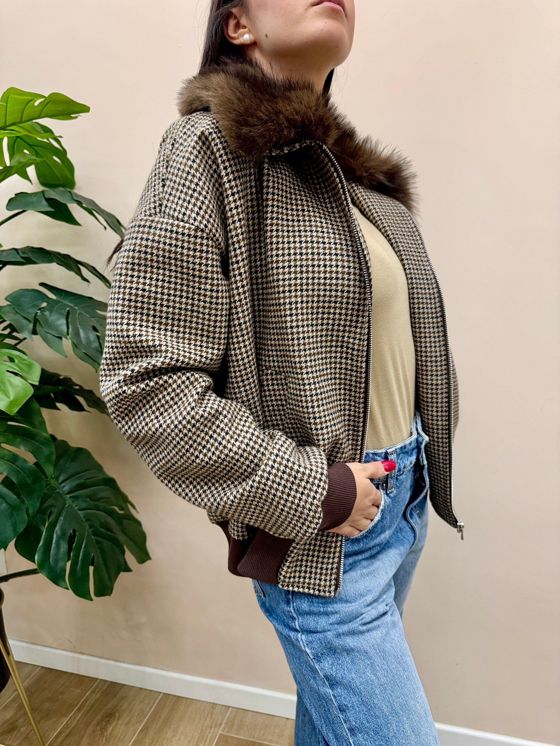 Bomber pied de poule - MORO