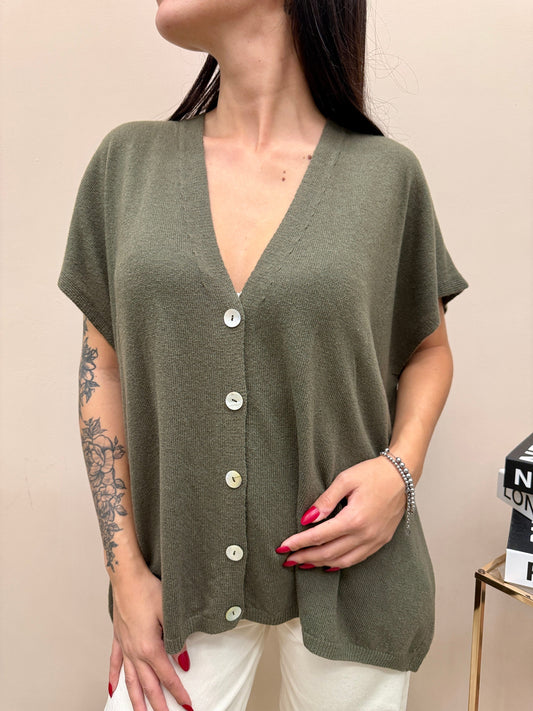 Cardigan gilet - MILITARE