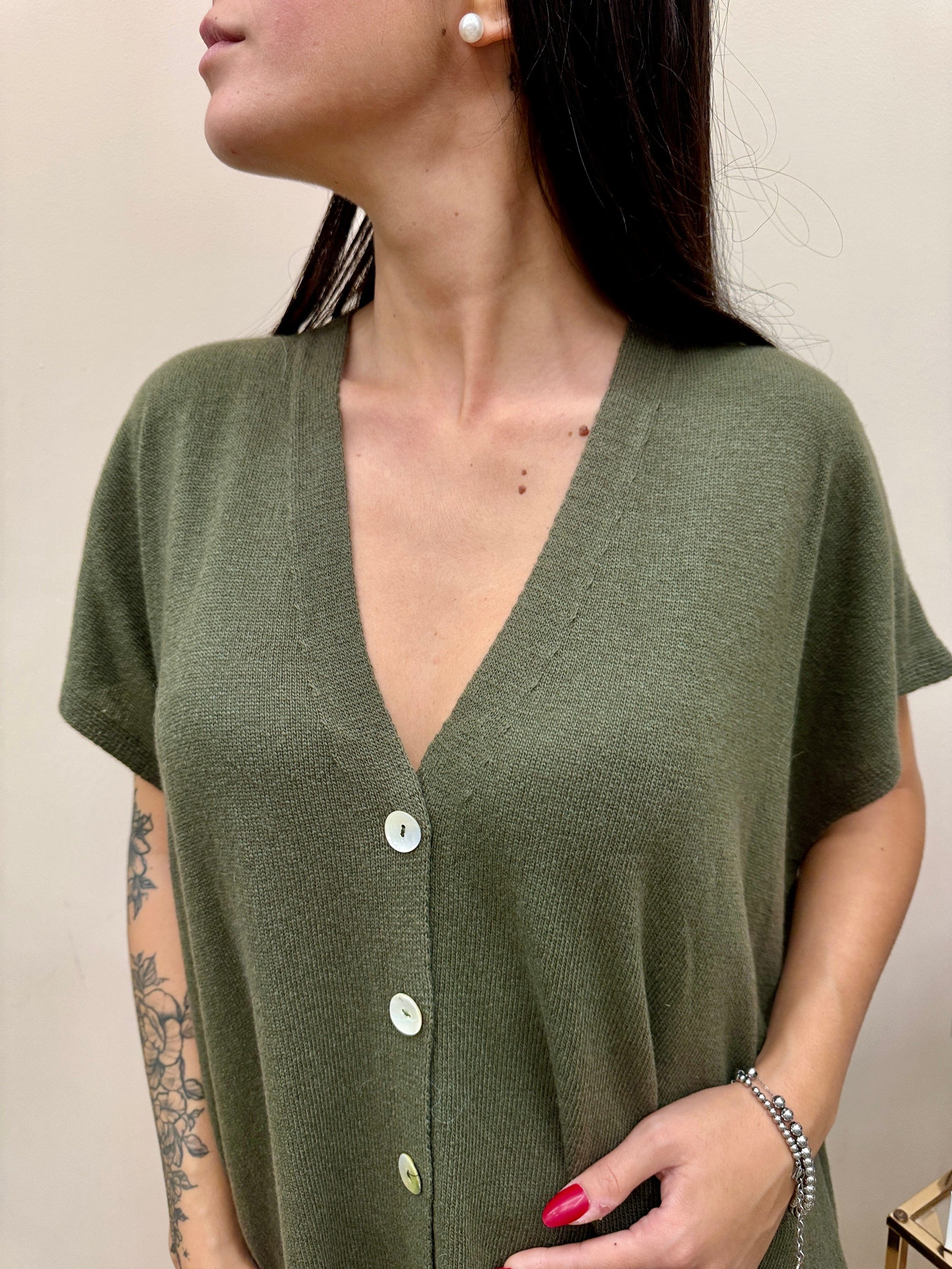 Cardigan gilet - MILITARE