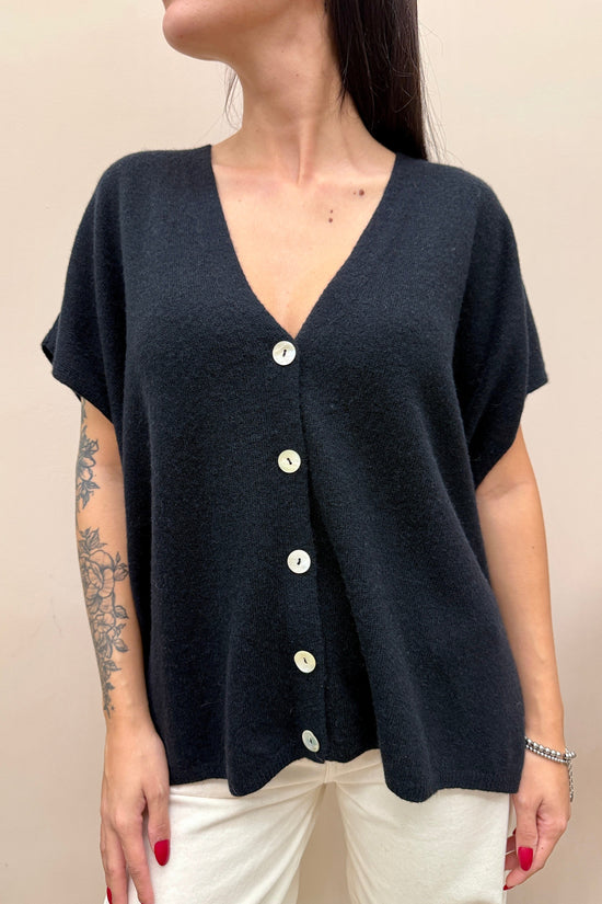 Cardigan gilet - NERO