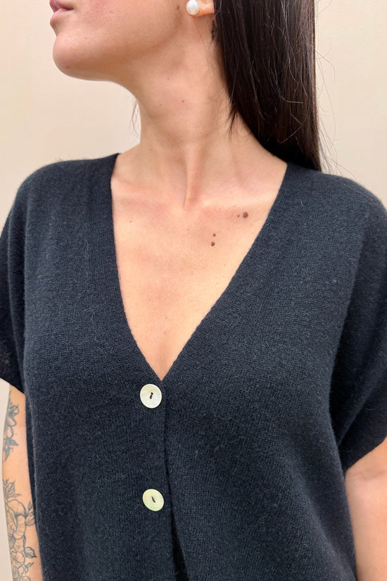 Cardigan gilet - NERO