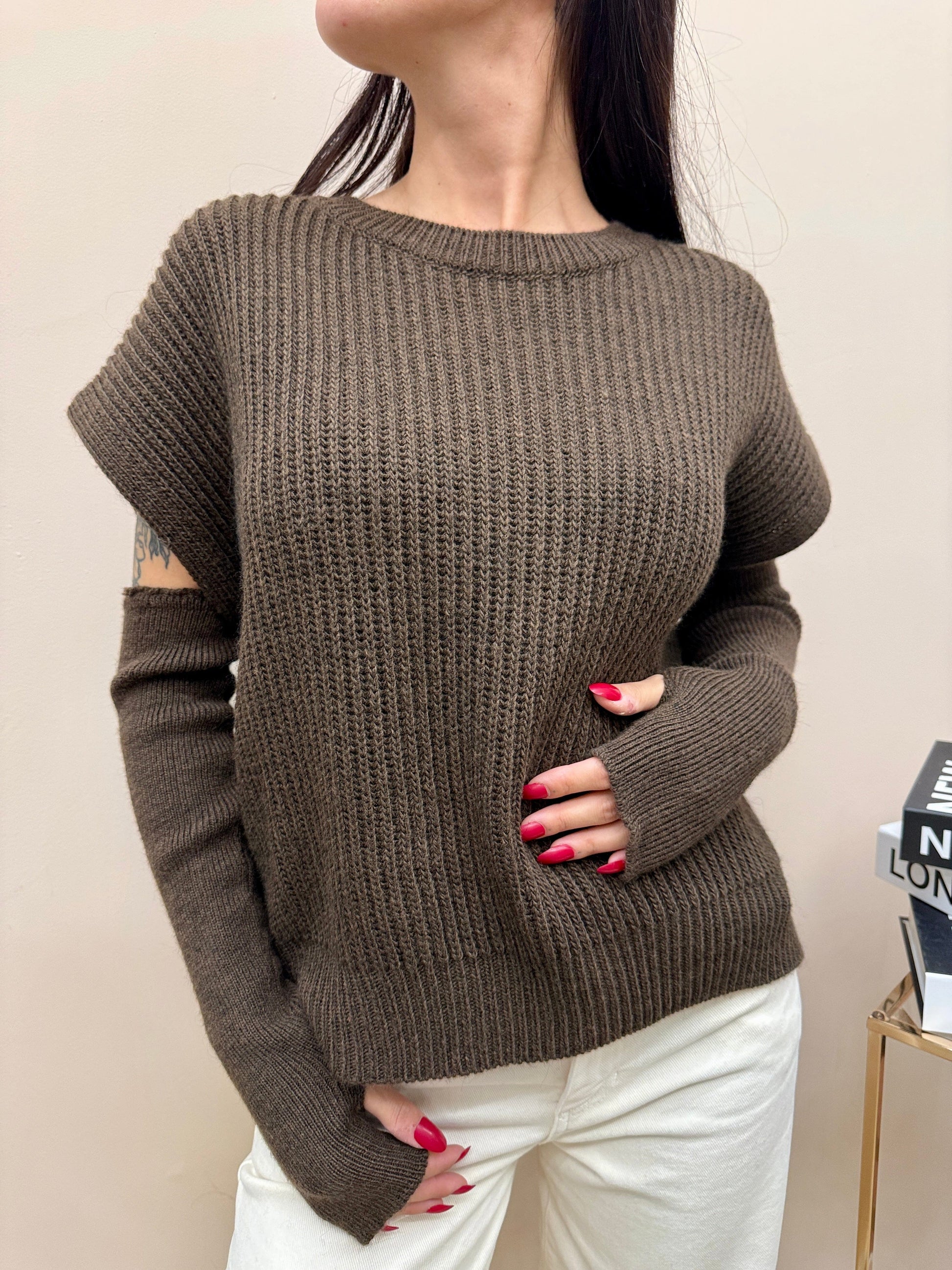 Gilet c/manicotti - MORO