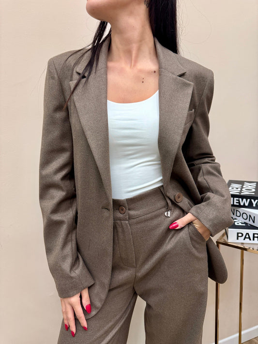 Giacca monopetto - TORTORA