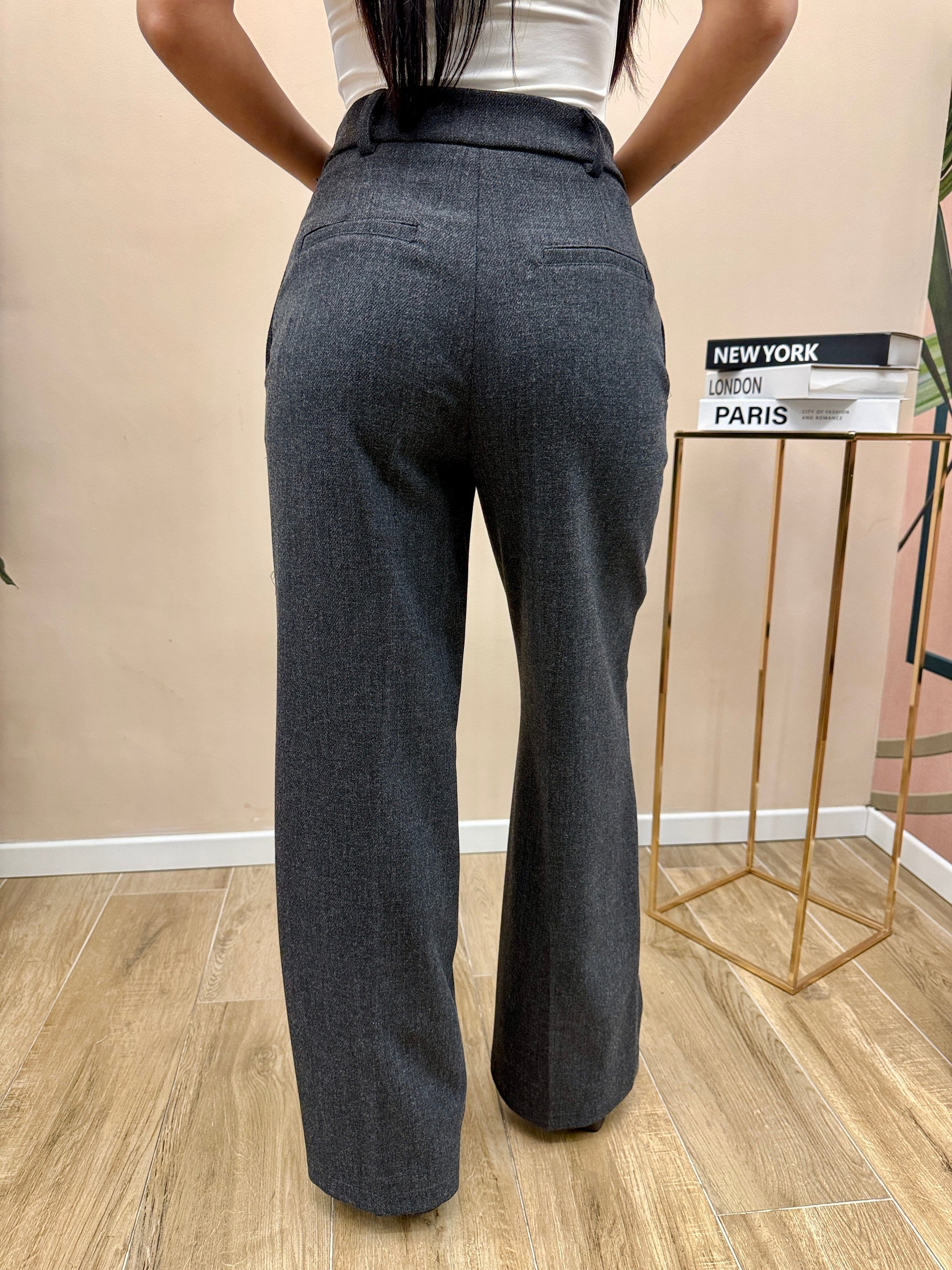 Pantalone palazzo - ANTRACITE