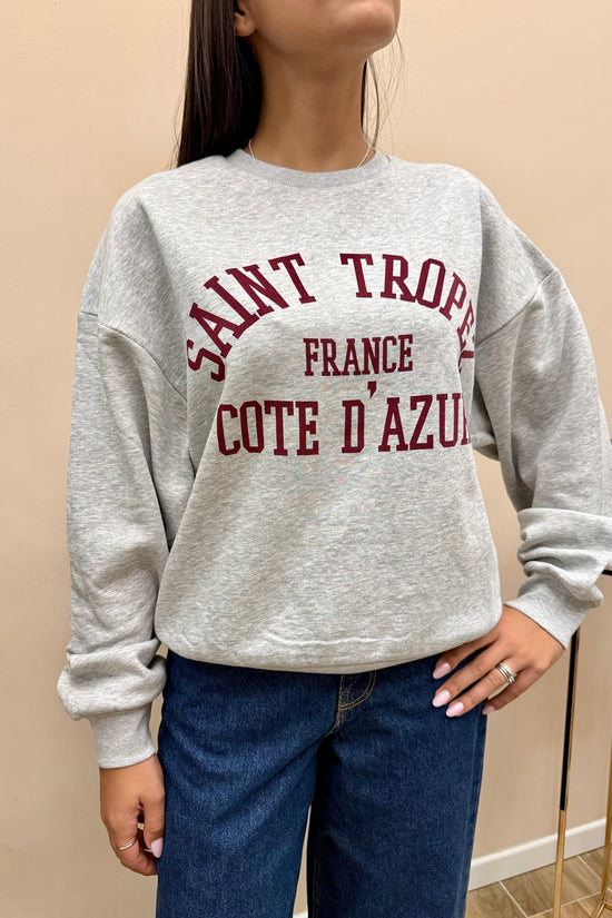 JXMERLE FELPA - GRIGIO