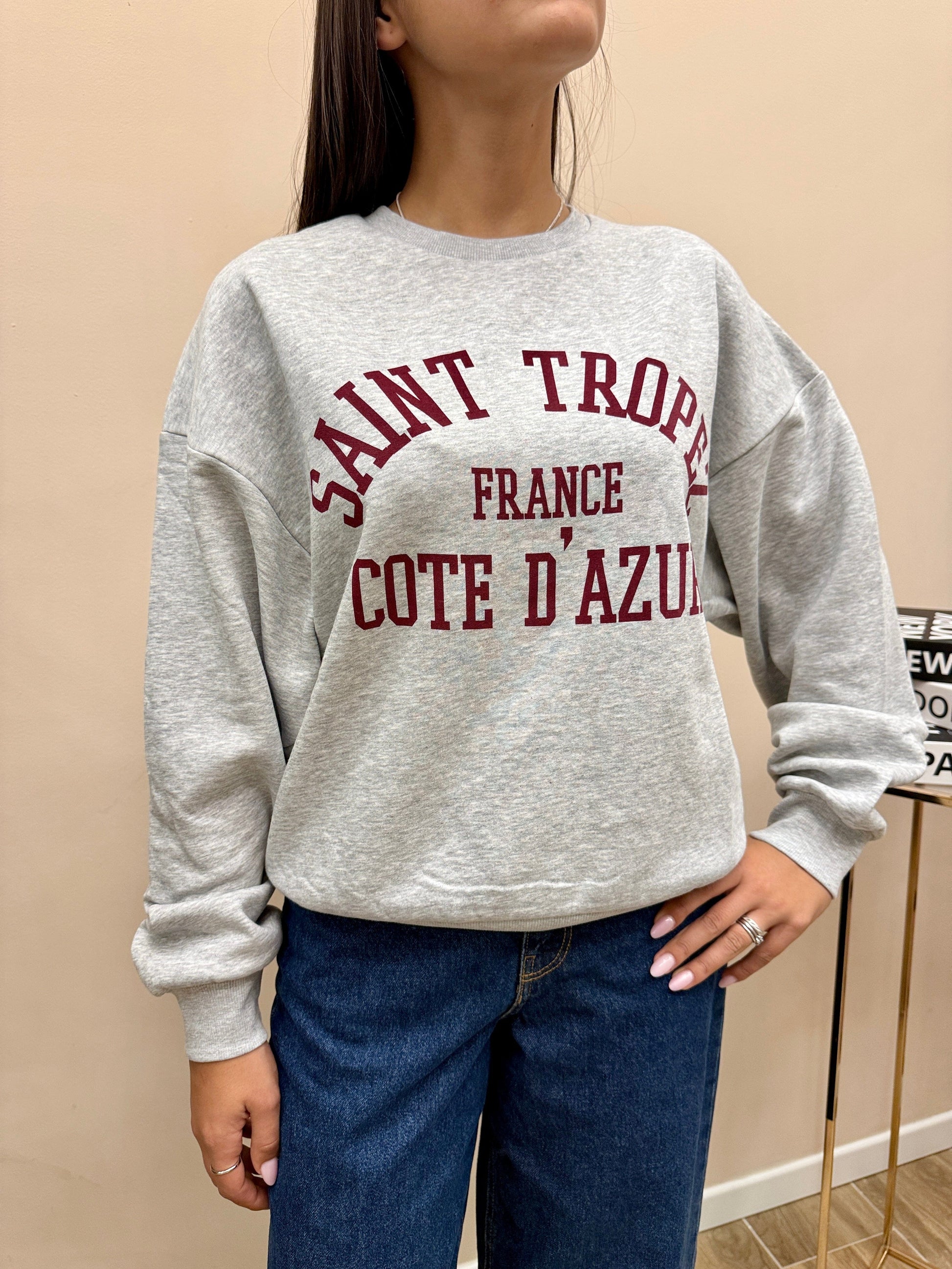 JXMERLE FELPA - GRIGIO