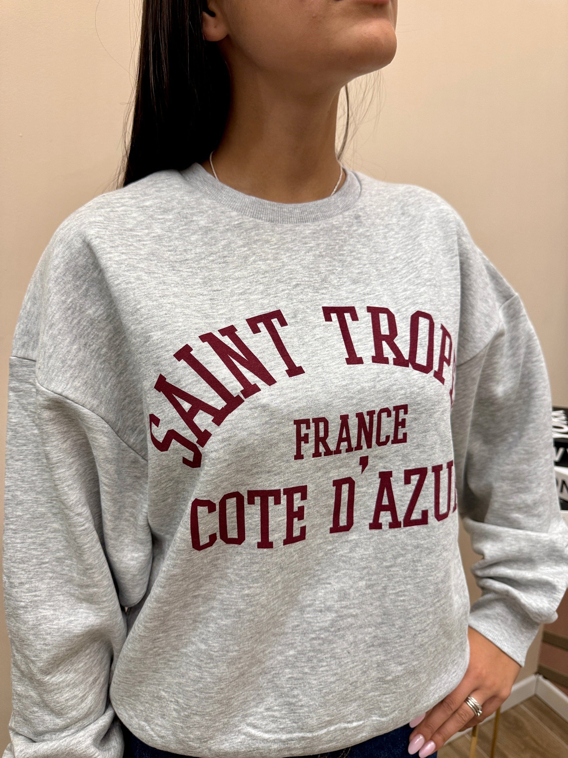 JXMERLE FELPA - GRIGIO