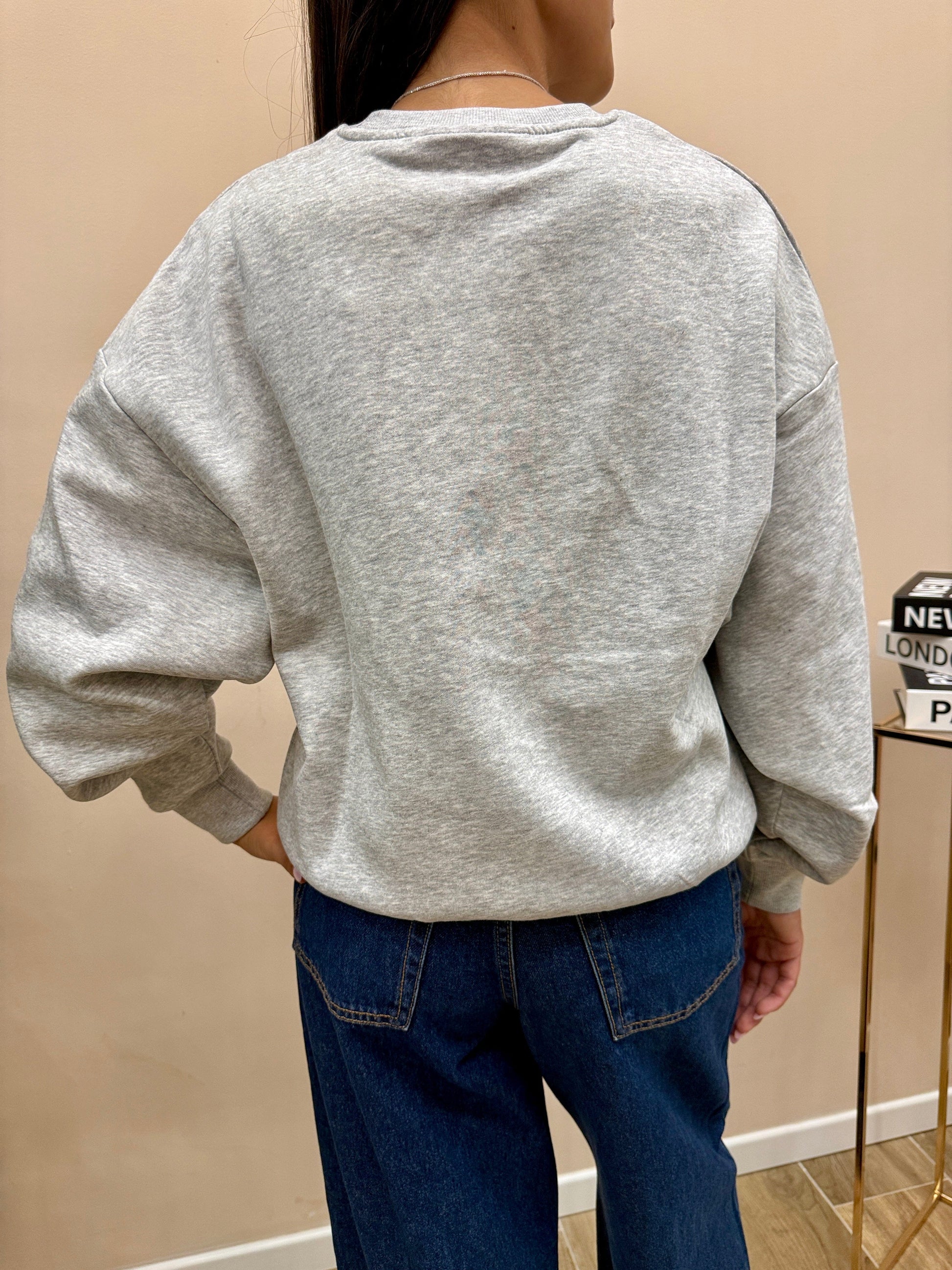 JXMERLE FELPA - GRIGIO