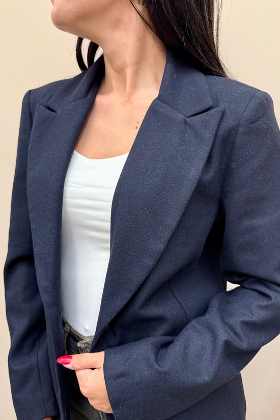 Giacca in lana slim - BLU