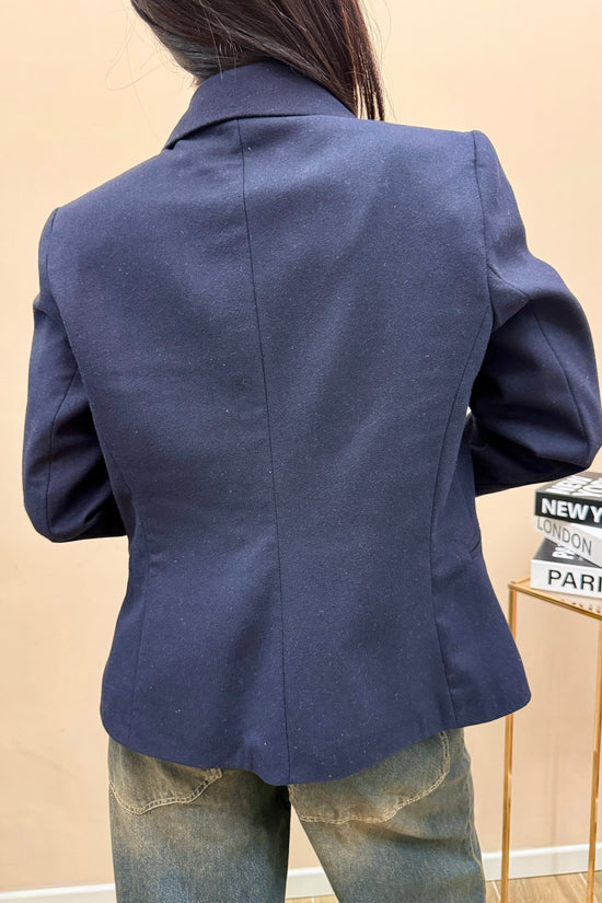 Giacca in lana slim - BLU