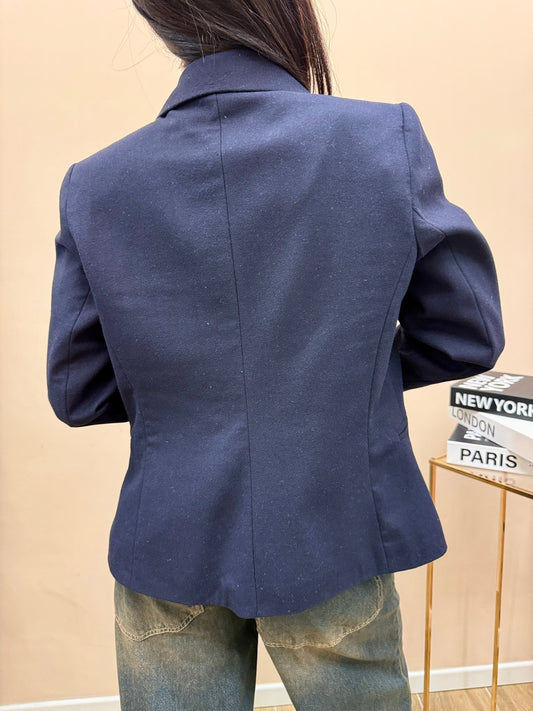 Giacca in lana slim - BLU