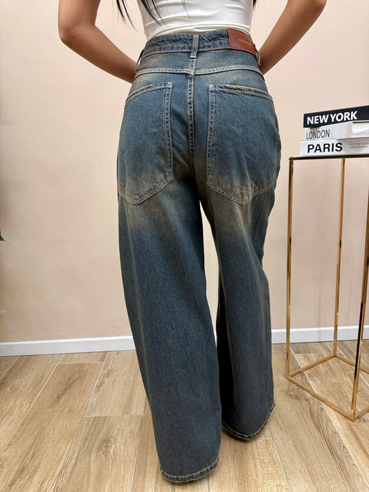 Jeans sabbiato Giusi - SABBIA