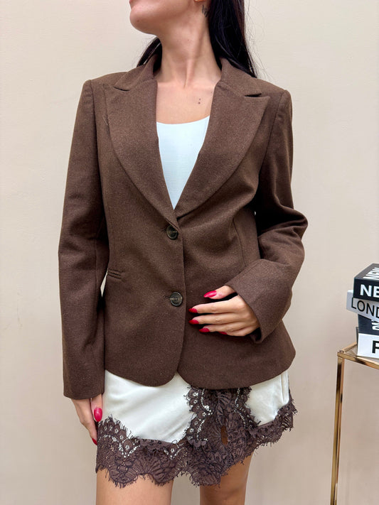 Giacca in lana slim - MORO