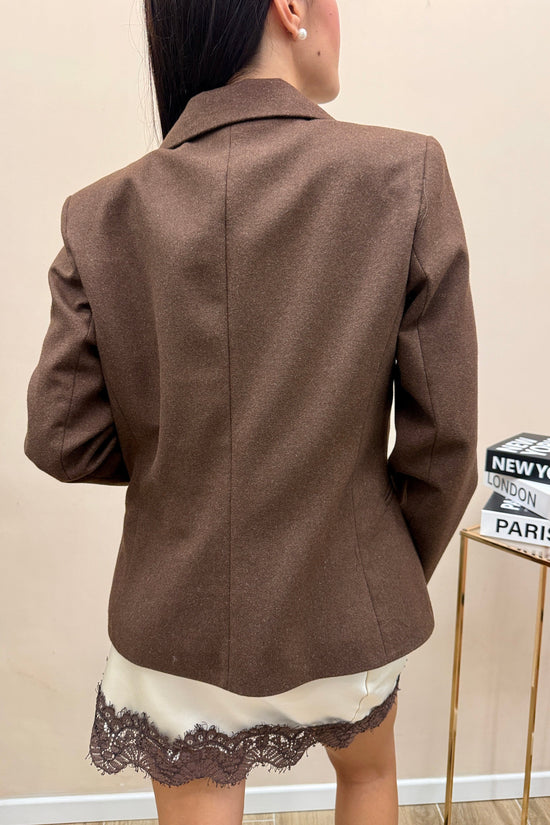 Giacca in lana slim - MORO