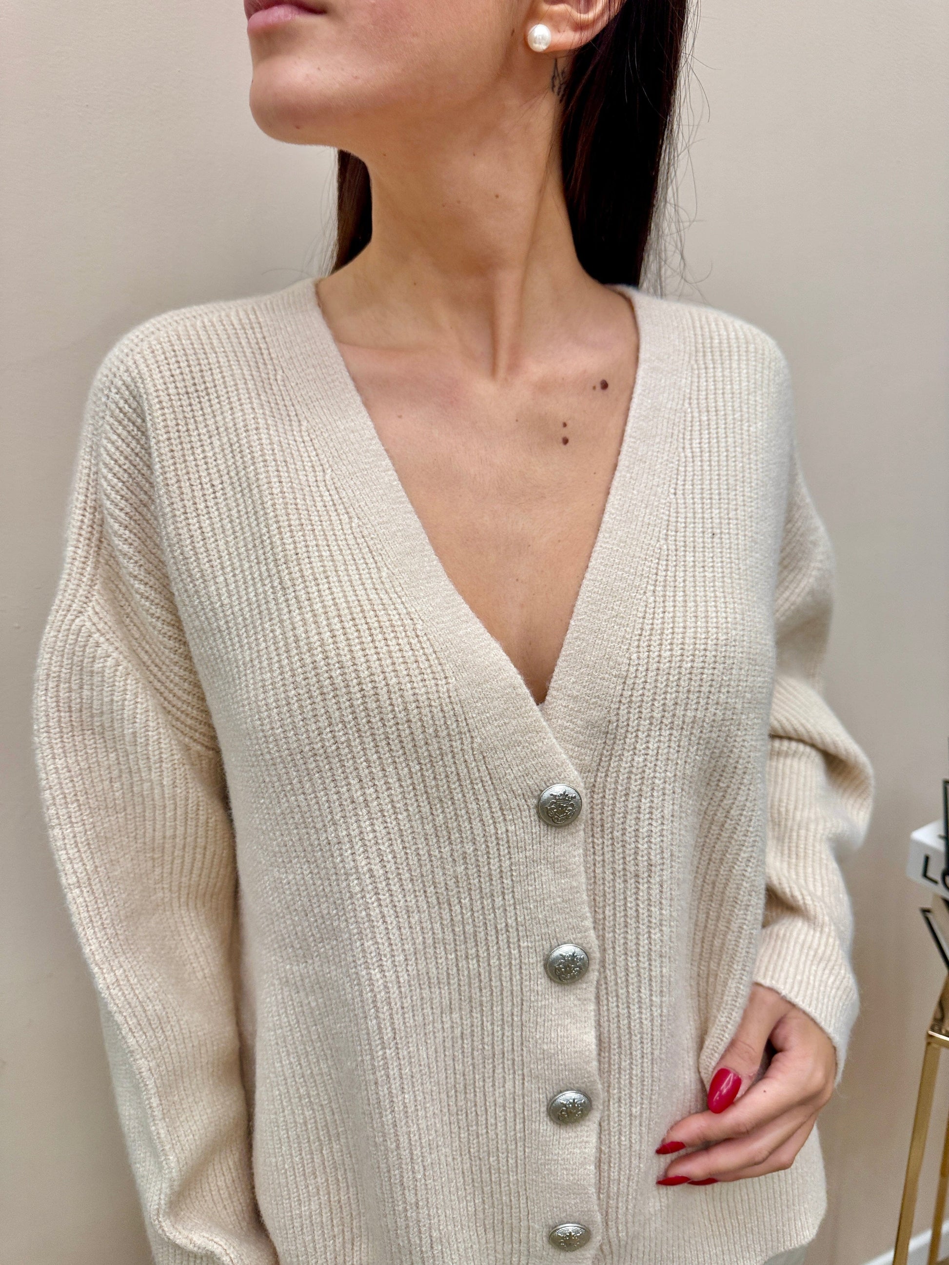 cardigan costina - CREMA