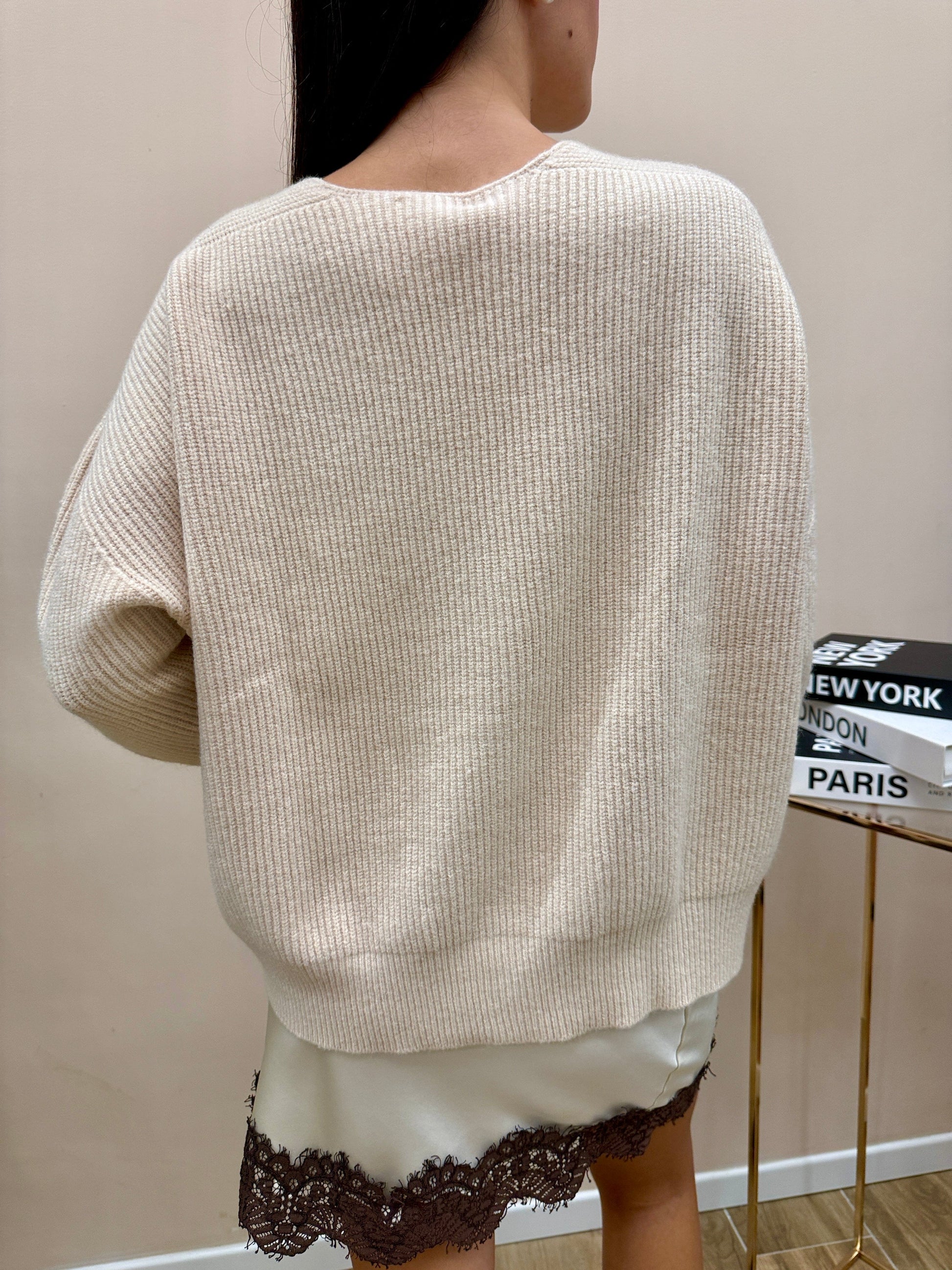 cardigan costina - CREMA