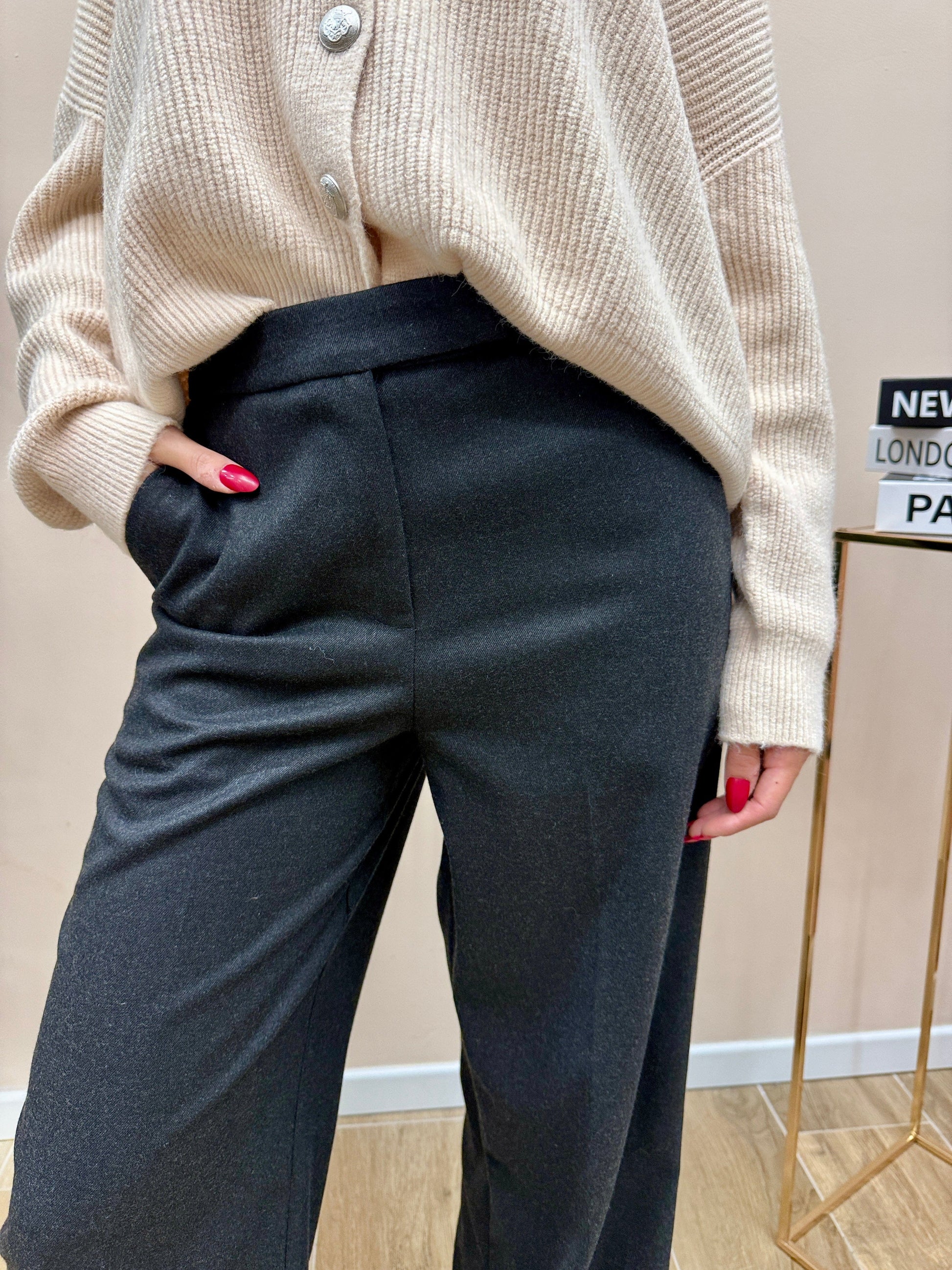 Pantalone culotte - GRIGIO