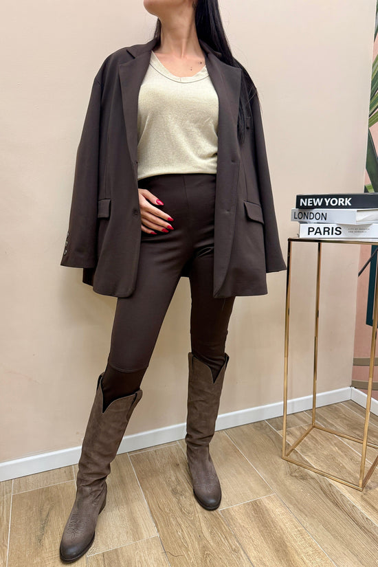 Pantalone con staffa - MORO