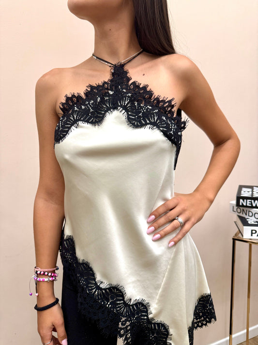 Top con pizzo - BURRO