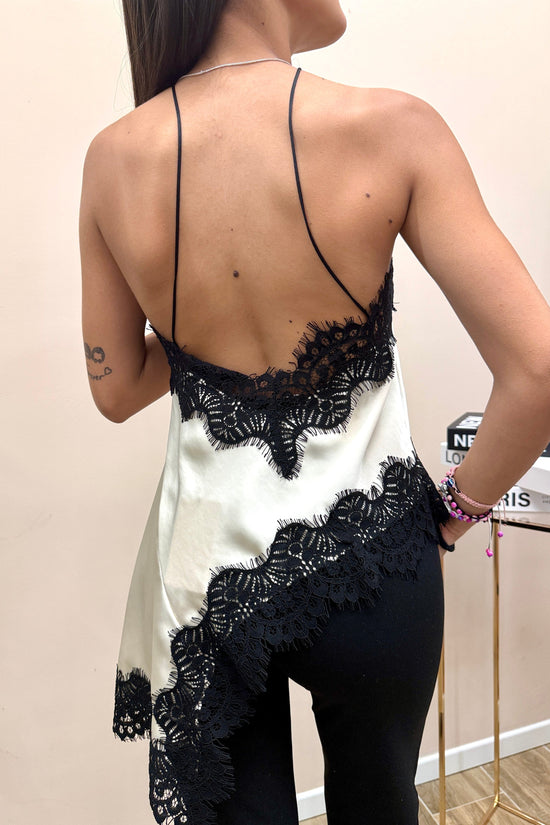Top con pizzo - BURRO