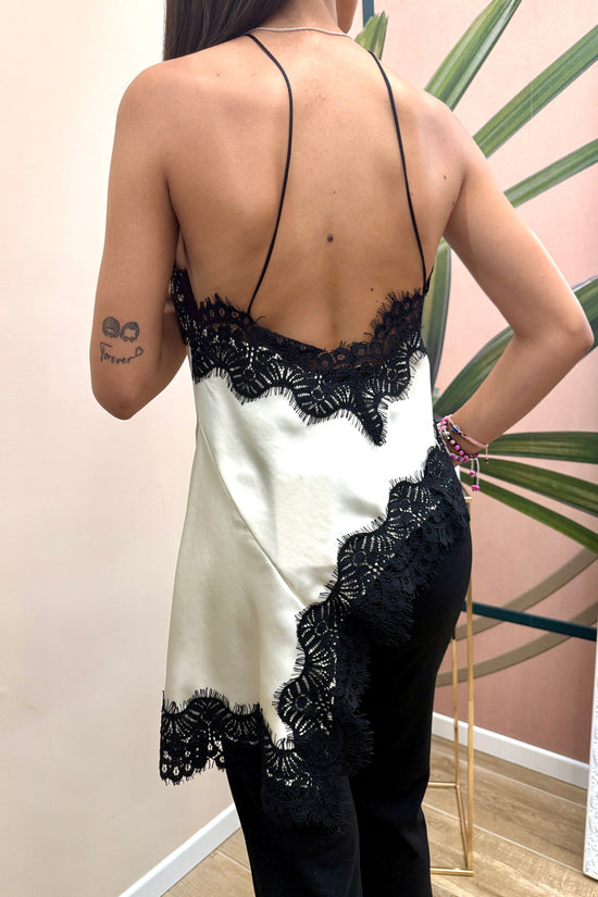 Top con pizzo - BURRO
