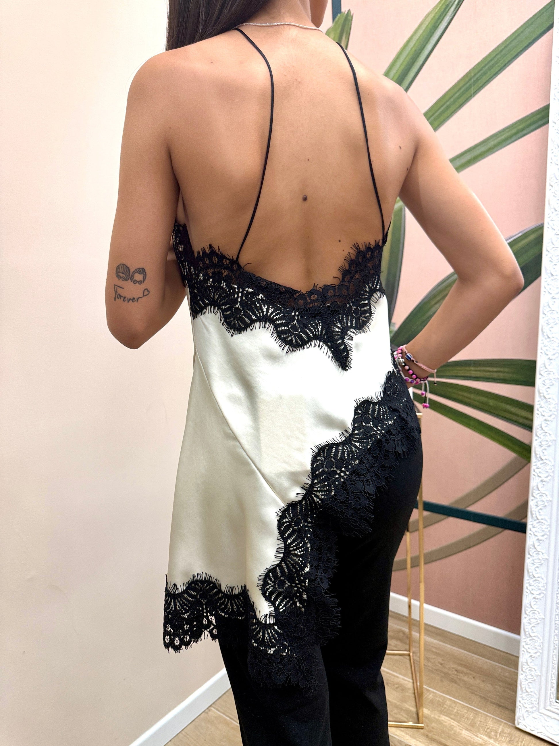 Top con pizzo - BURRO