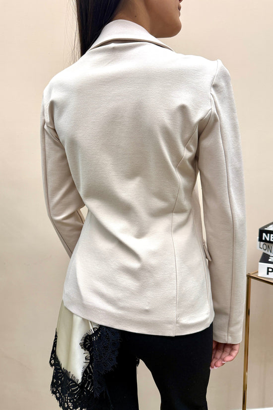 Giacca slim due bottoni - BURRO