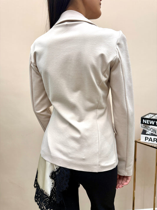 Giacca slim due bottoni - BURRO