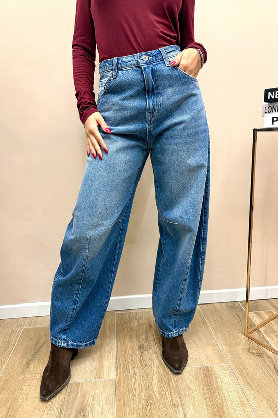 Tea jeans ballon - BLUE DENIM