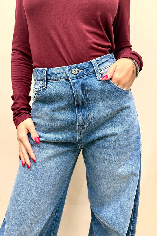 Tea jeans ballon - BLUE DENIM