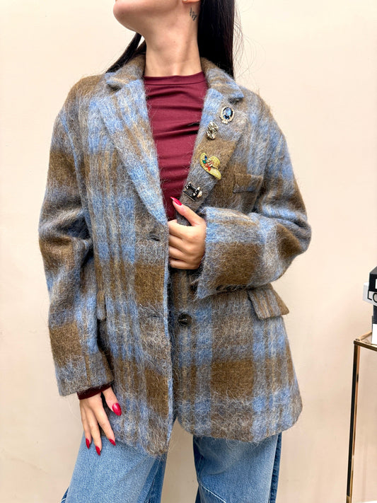 Giacca in lana over - CAMMELLO