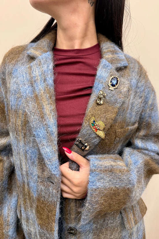 Giacca in lana over - CAMMELLO