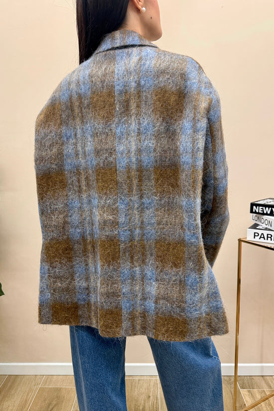 Giacca in lana over - CAMMELLO