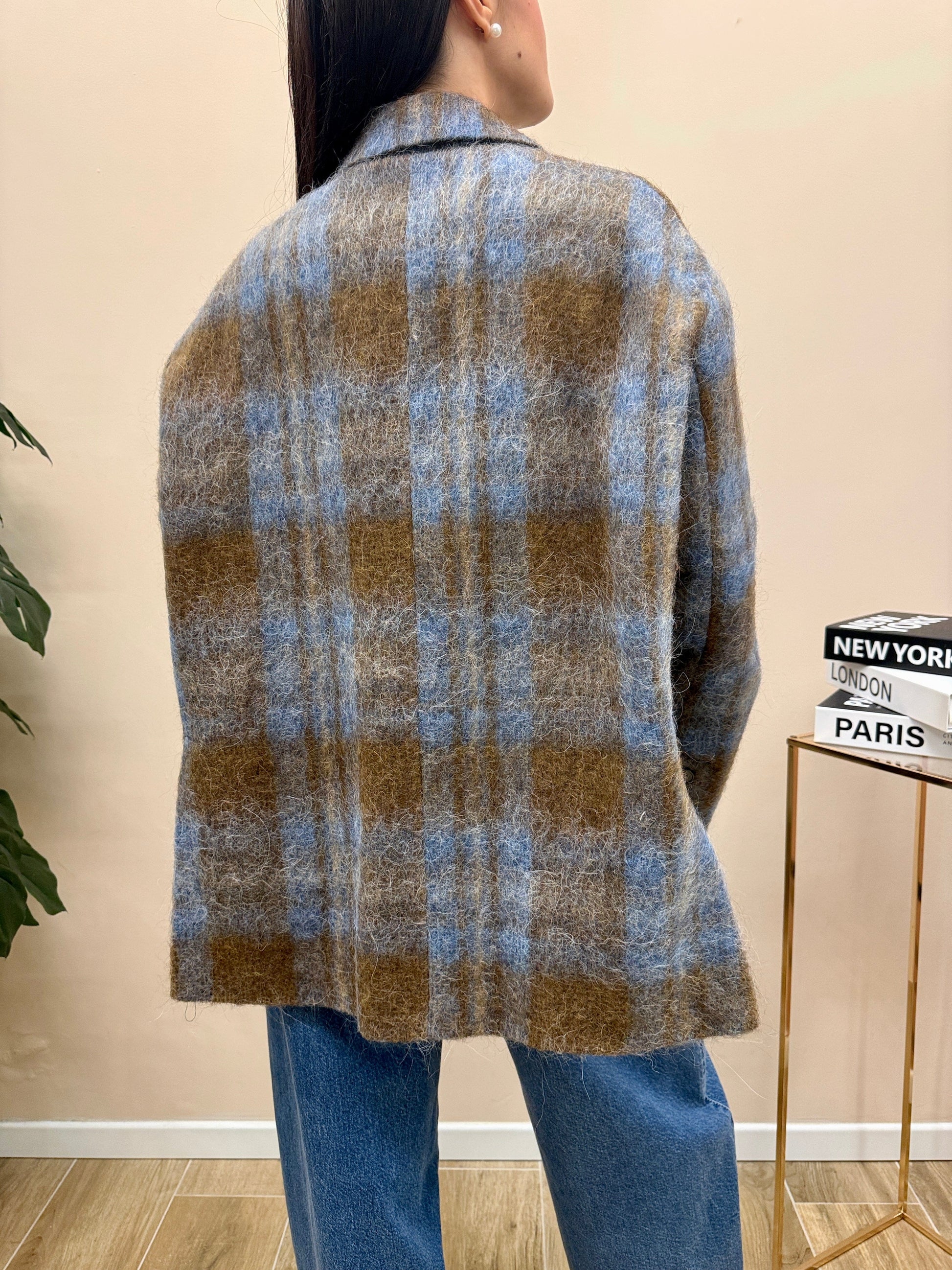 Giacca in lana over - CAMMELLO