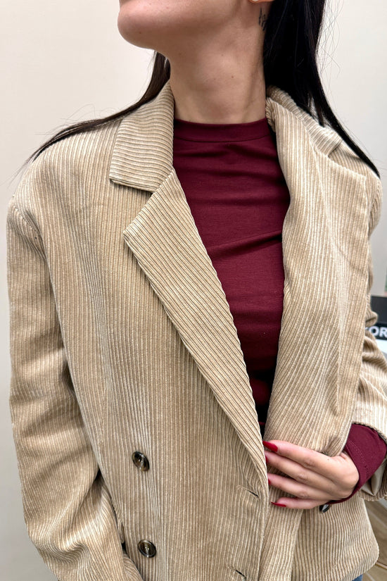 Giacca velluto rocciatore - BEIGE