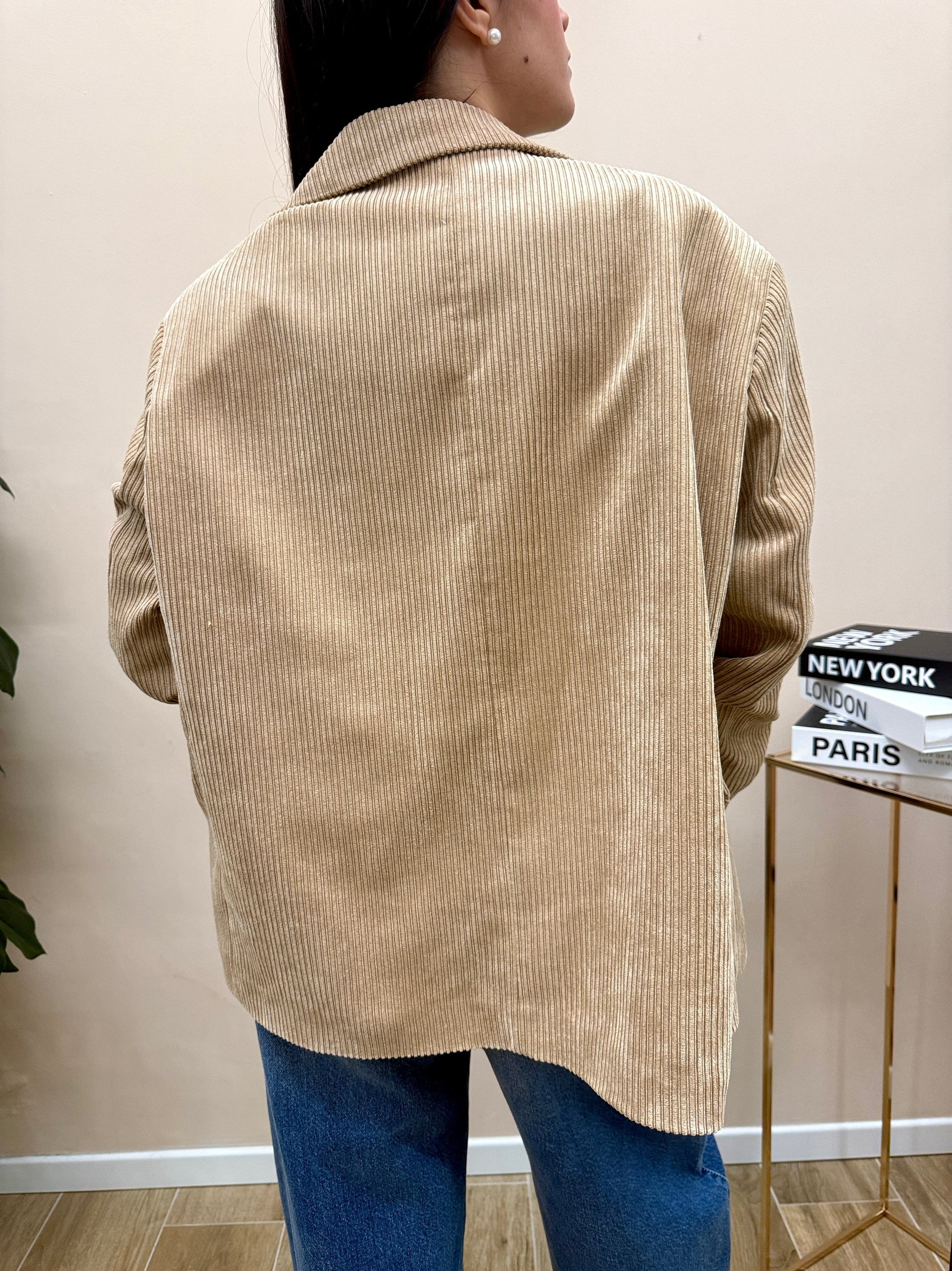 Giacca velluto rocciatore - BEIGE