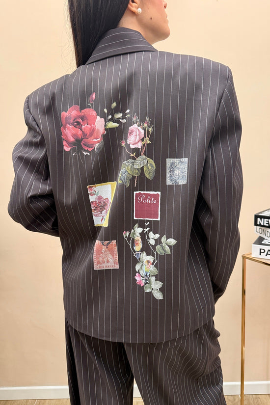 giacca over con stampa - MORO