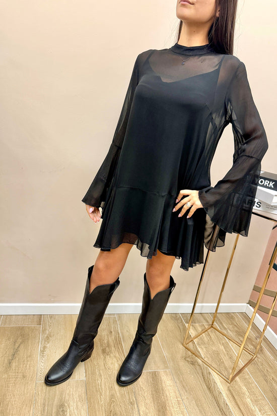 Abito in tulle - NERO