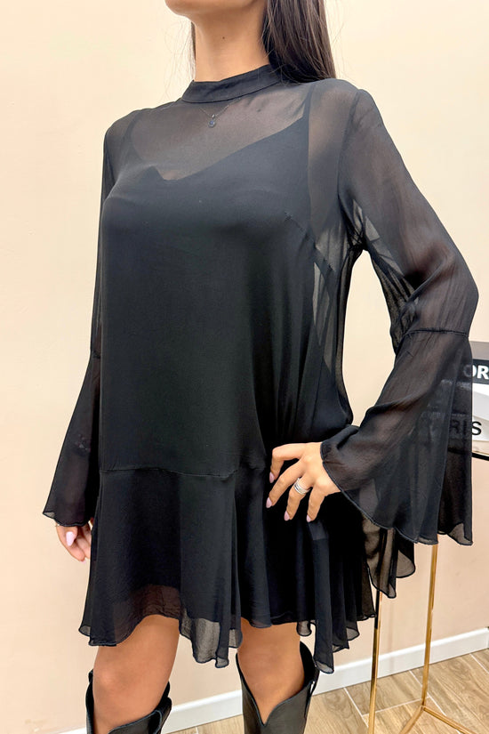 Abito in tulle - NERO