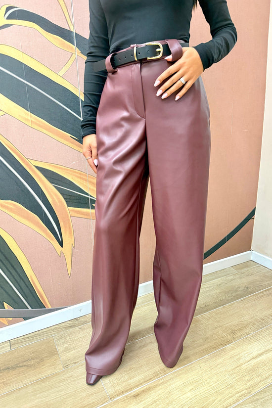 Pantalone in ecopelle - VINO