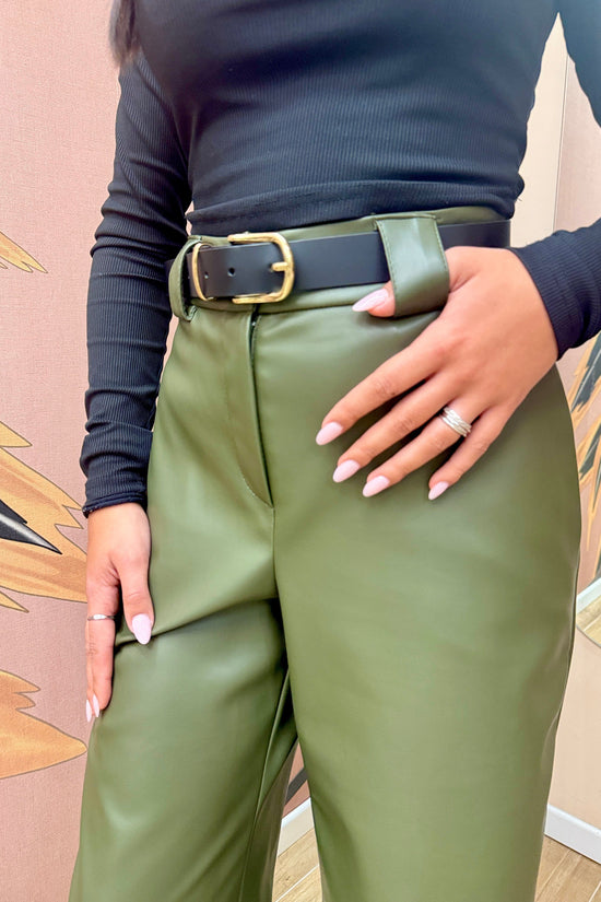 Pantalone in ecopelle - OLIVA