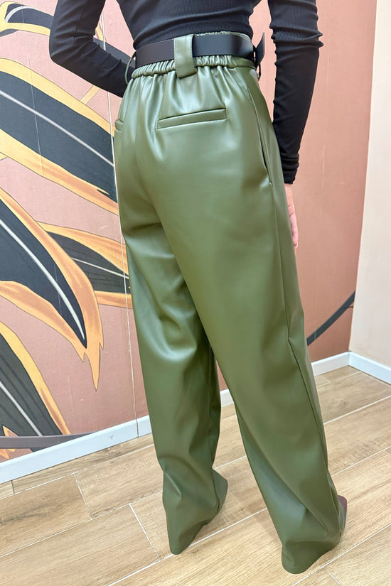 Pantalone in ecopelle - OLIVA