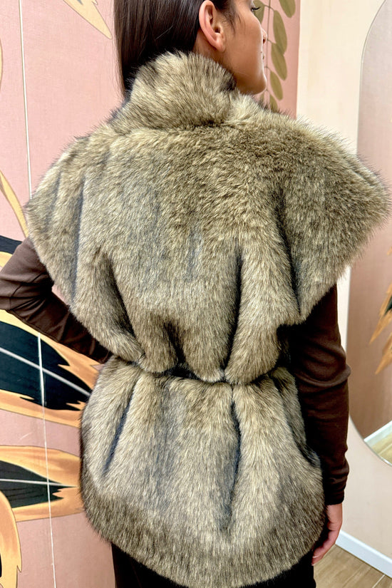 Gilet ecopelliccia - CAMMELLO