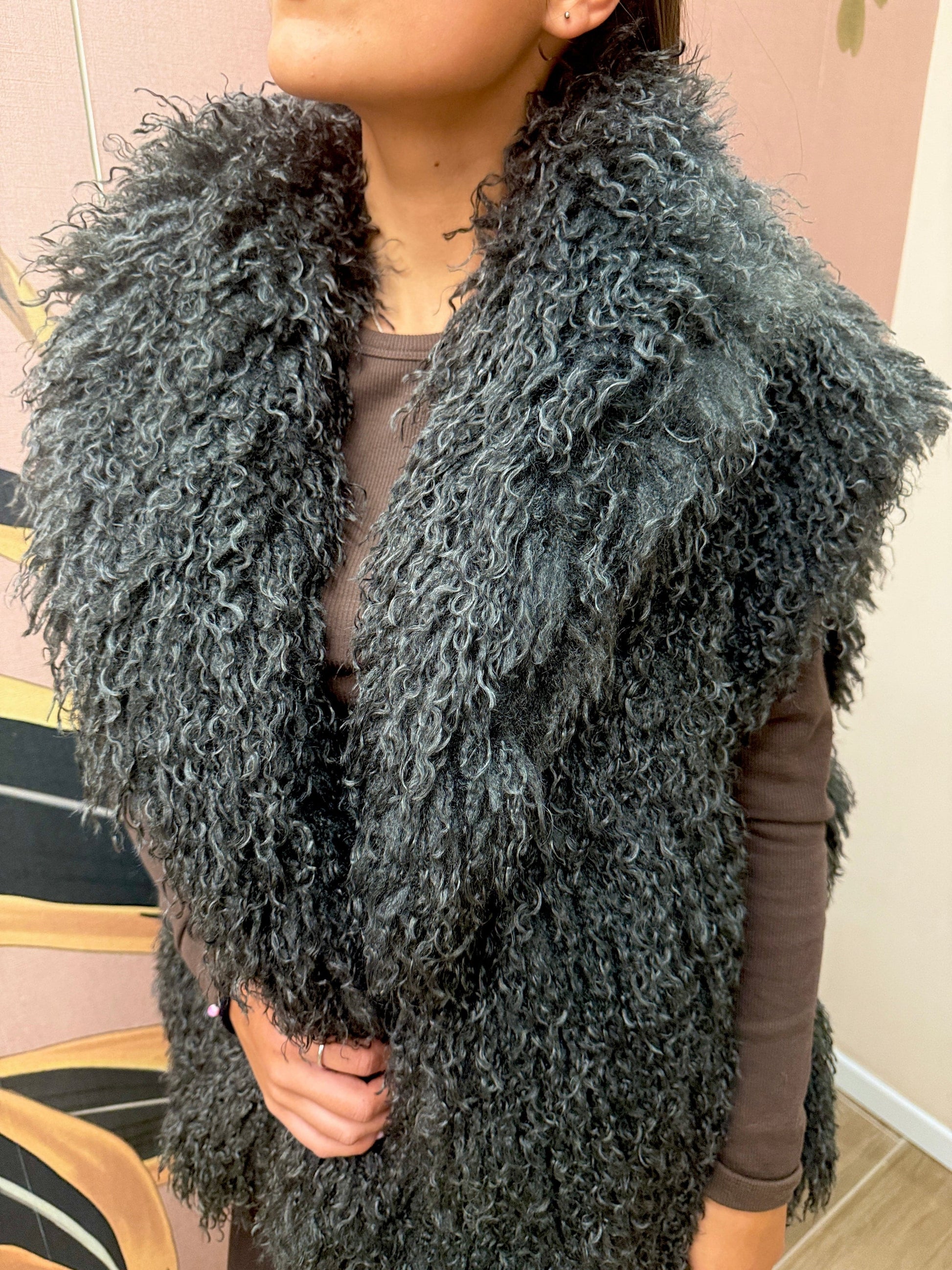 Gilet mongolia - GRIGIO