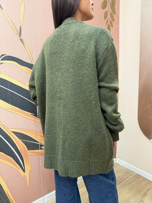 Cardigan lungo - MILITARE