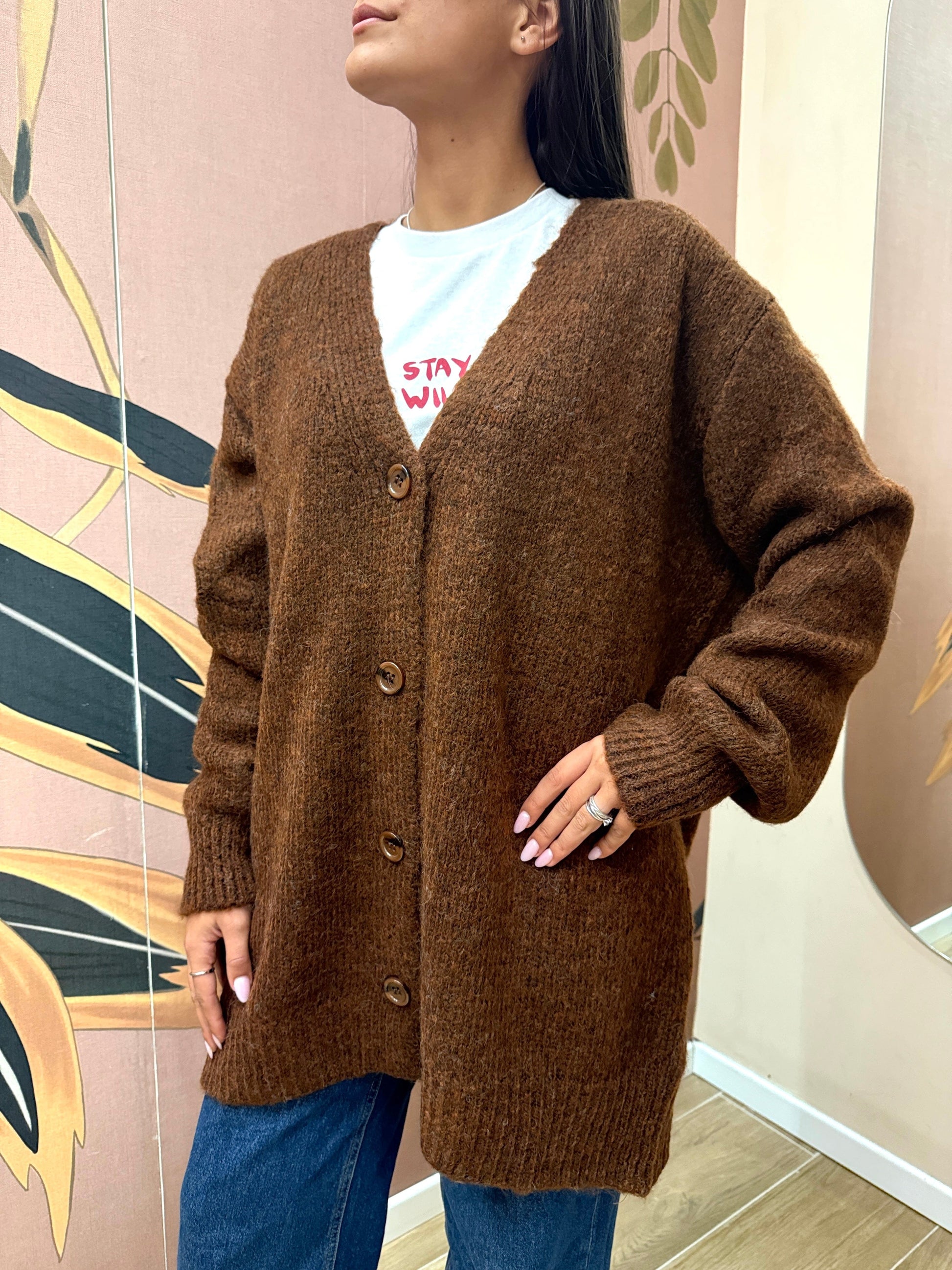 Cardigan lungo - MORO