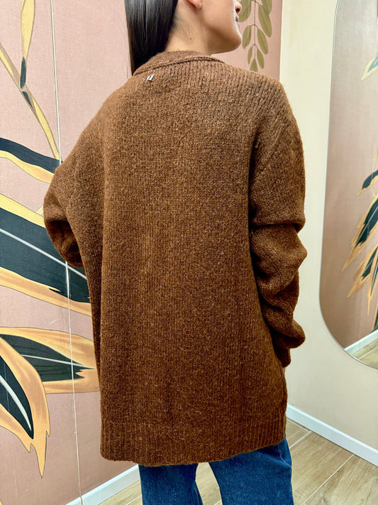 Cardigan lungo - MORO