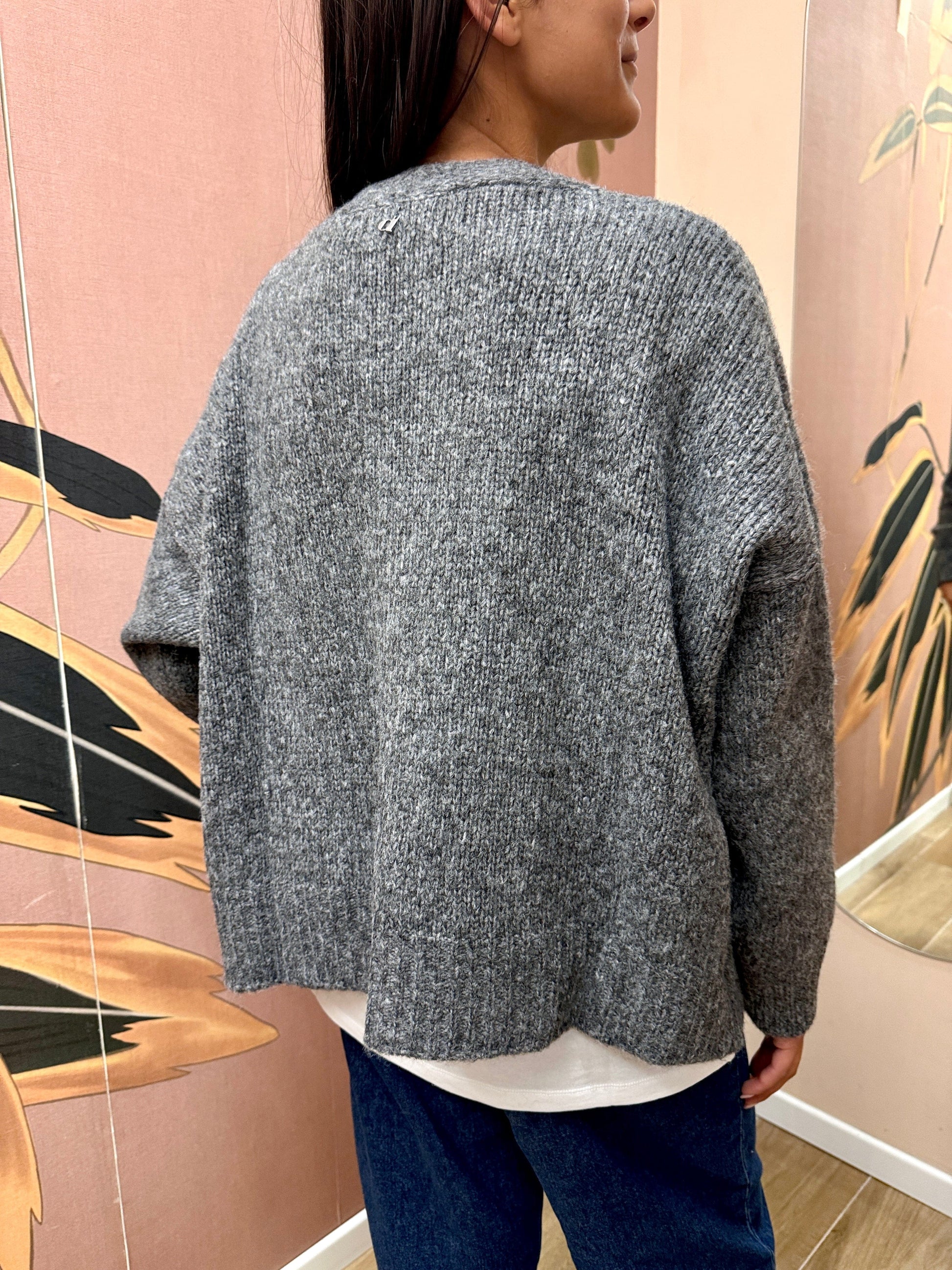 Cardigan corto - GRIGIO