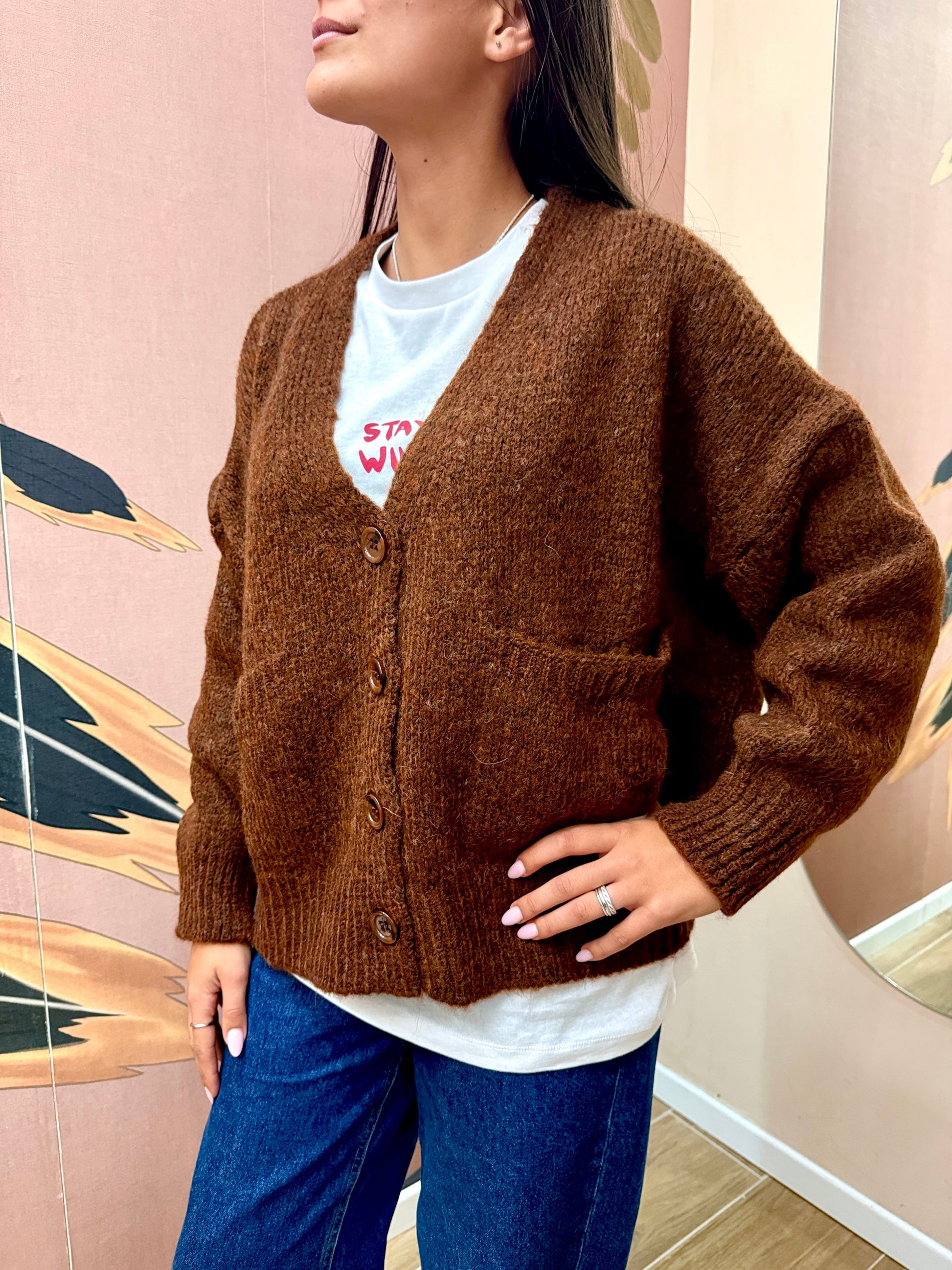 Cardigan corto - MORO